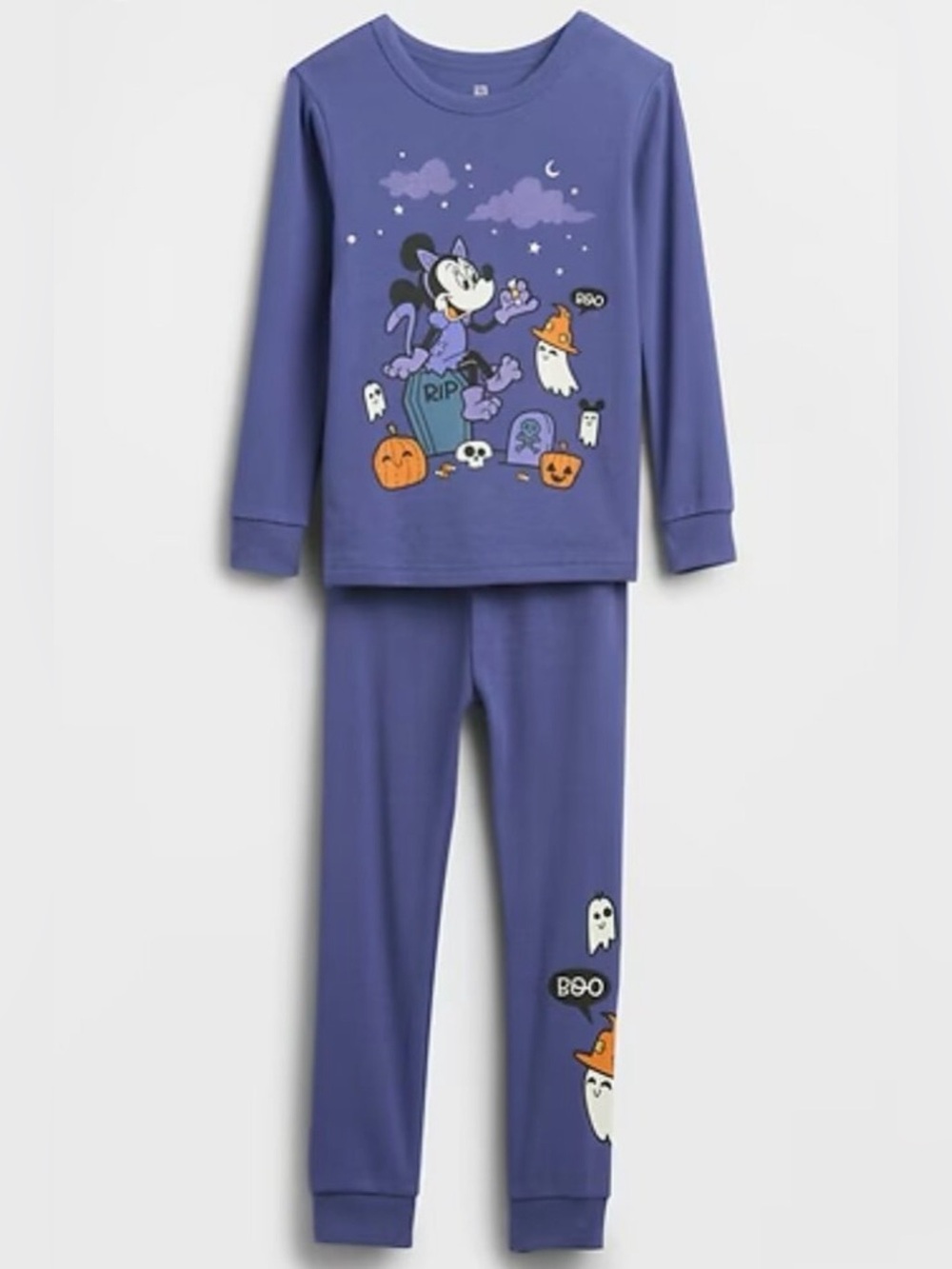 New babyGap Disney Minnie Mouse Halloween 100% Organic Cotton PJ Set Long Sleeve